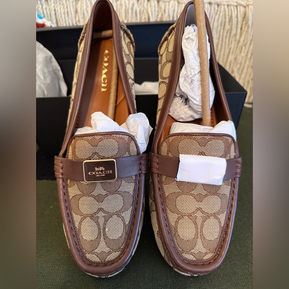 Coach Mona Driver Signature Loafers